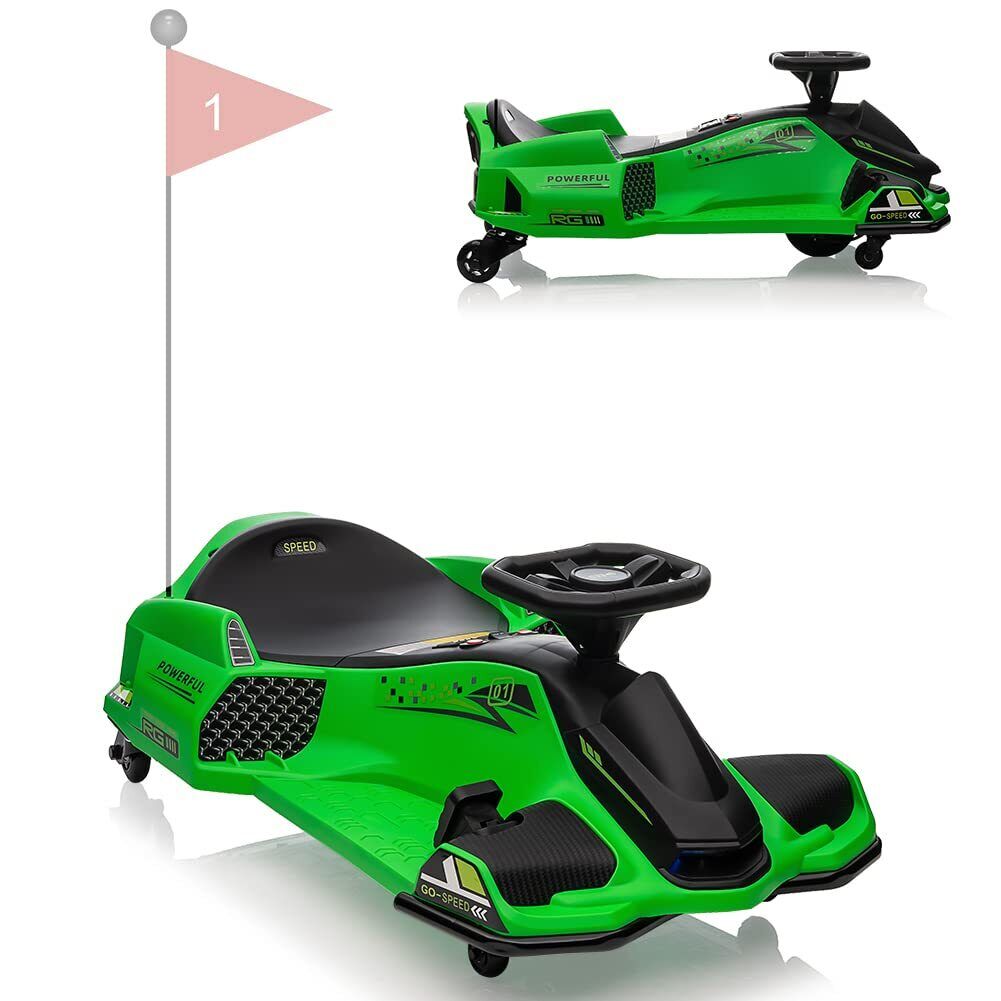 24v Mini Electric Drift Kart - Green