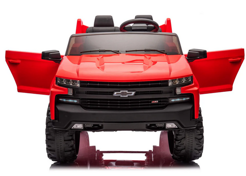 Kids Chevy Silverado 4x4 2 Seater Monster Truck Ride-On Toy with Big Wheels