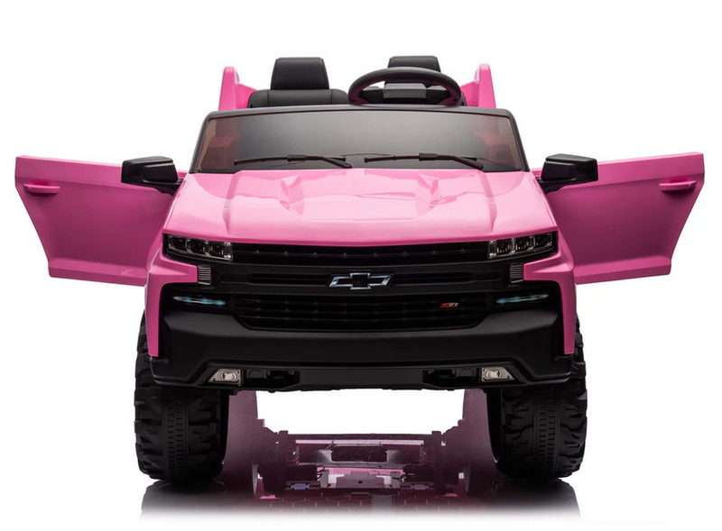 Kids Chevy Silverado 4x4 2 Seater Monster Truck Ride-On Toy with Big Wheels