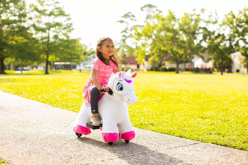 Willow Unicorn 6V Plush Ride On Perfect for Buddies