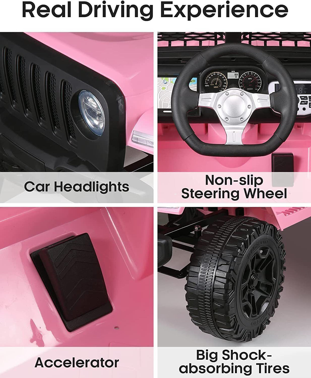 Pink power wheels jeep 2 seater online