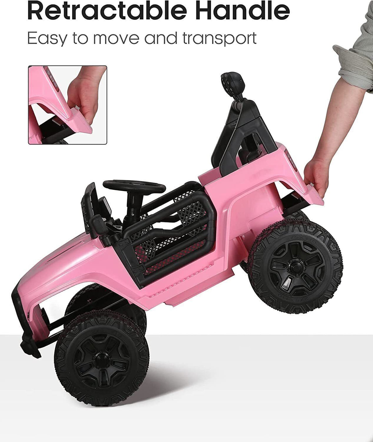 Pink power wheels jeep 2 seater online