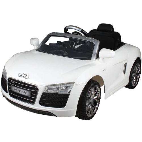 12V Audi R8 Spyder Battery Powered SUV Ride On Car in Red and White