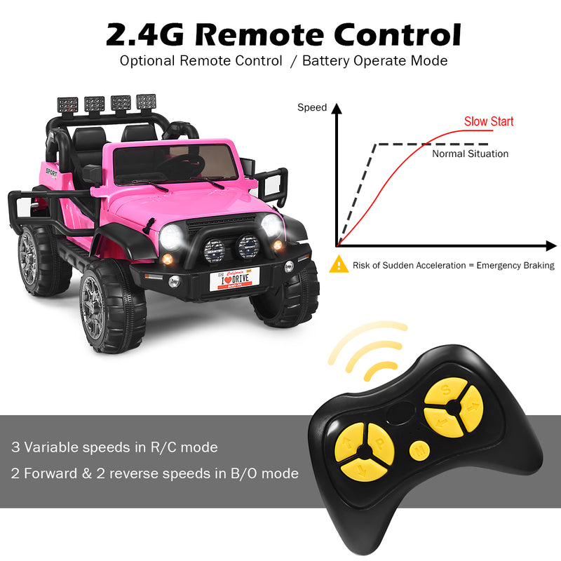 Remote control hot sale kids jeep