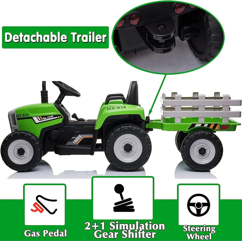 Kids gas best sale powered tractor