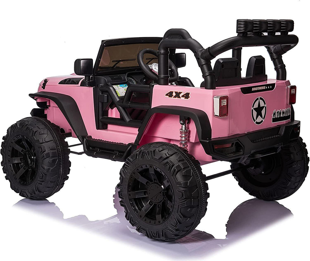 Pink jeep power wheels with remote online