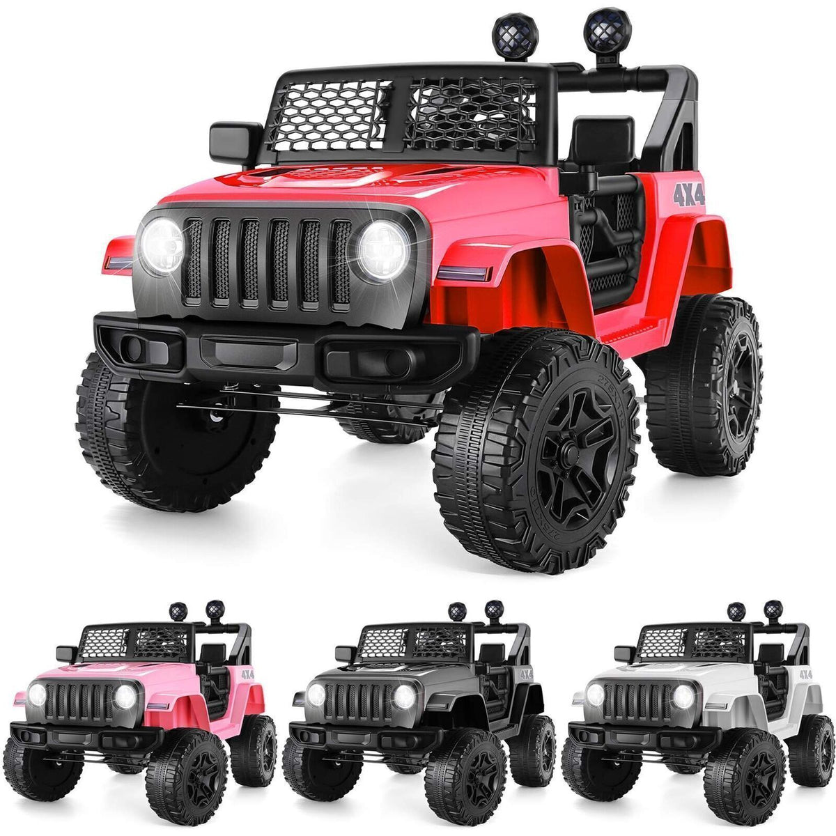 2 Seater Electric Jeep Car for Kids with Remote Control 12V Ride On