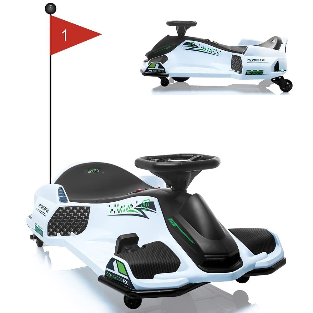 Racing Car with Drift Mode 24V Kids Ride on Battery Powered Electric Car