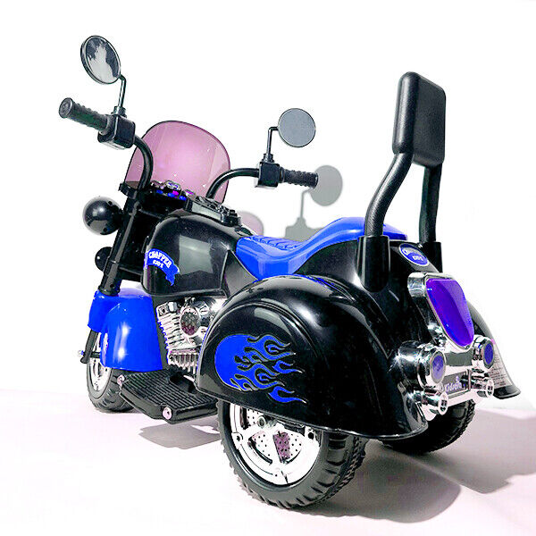 Harley Motorcycle Kids Ride On Motorcycle Toy 3-Wheel Chopper Motorbike  with LED