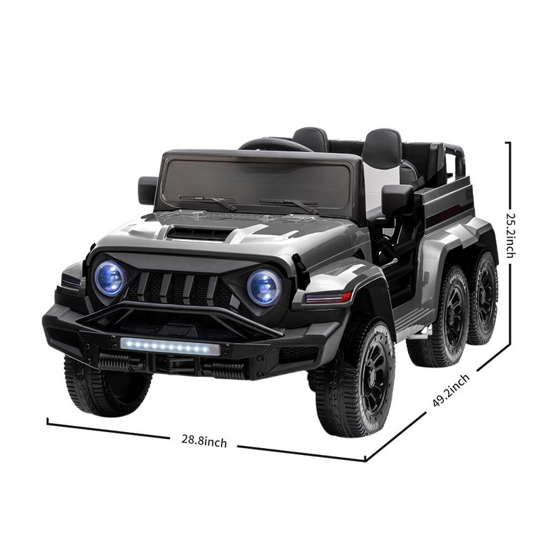 6WD Battery Powered Kids Ride On Truck with Remote Control and Baking Paint Finish 24V Power Wheel