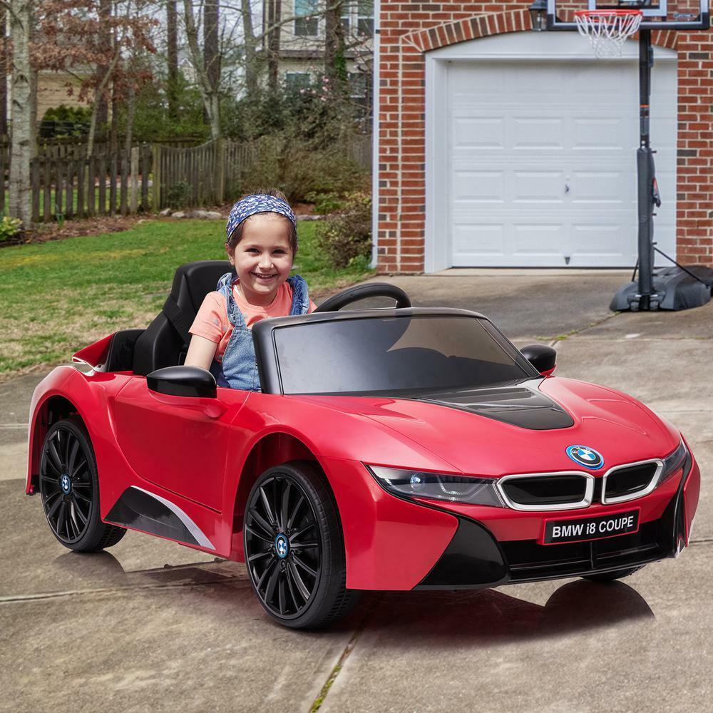 BMW i8 12V Ride On Car with Remote Control MP3 Player Horn and LED Lights Size 10.2