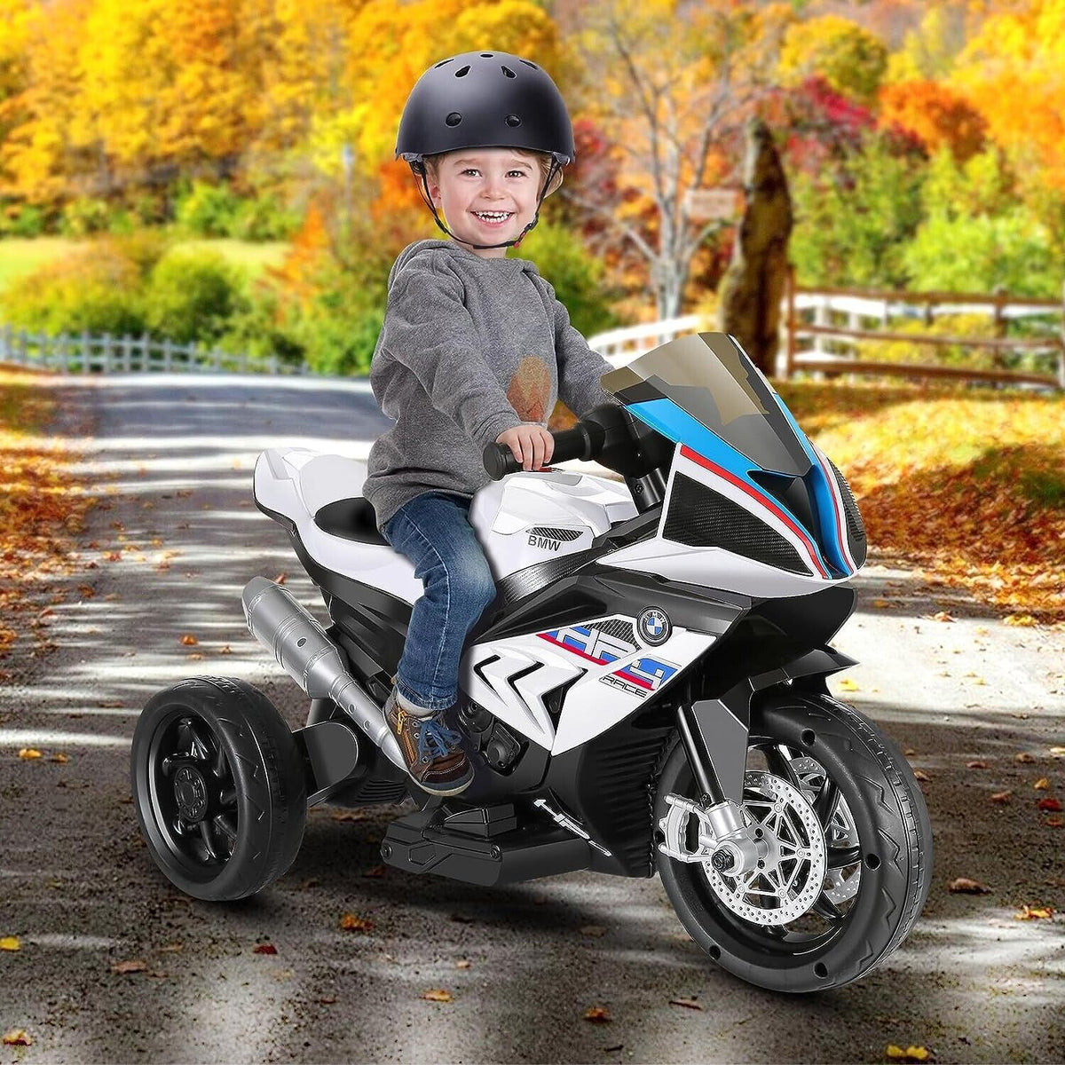 BMW Kids 12V Electric Motorcycle Ride On Toy Black