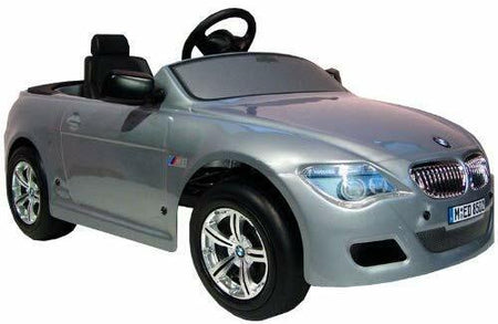 BMW New M6 12 Volt Ride On Luxury Kids Driving Car Silver