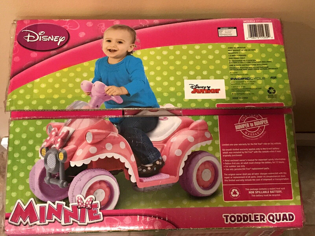 Disney junior minnie battery powered quad ride hot sale on