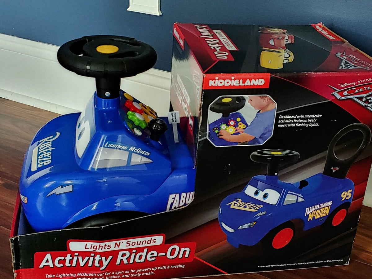 Disney Pixar Cars 3 Lightning Mcqueen Activity Ride On Toy for Toddler