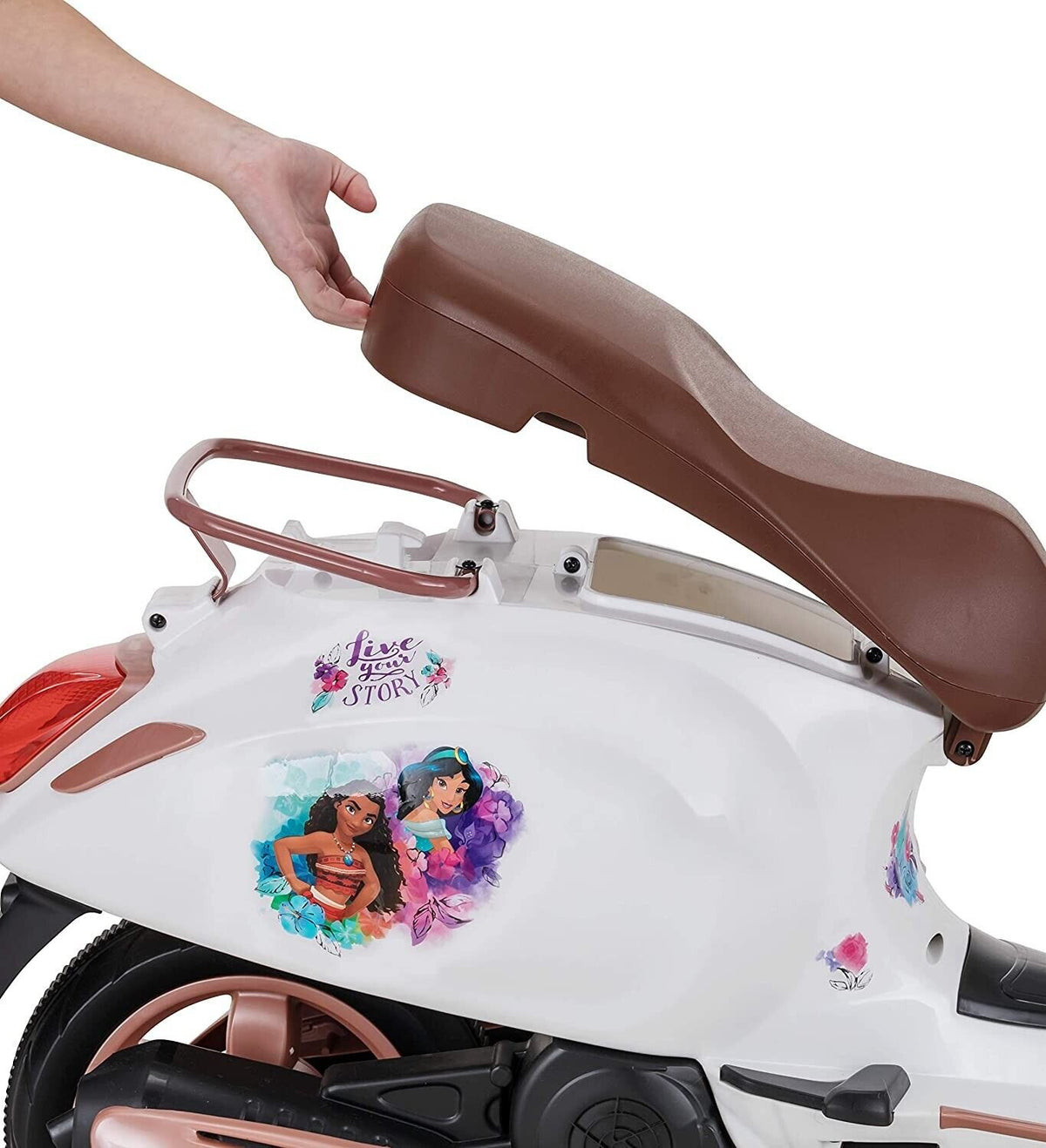 Disney princess retailer kids electric bike tested and working comes with charger