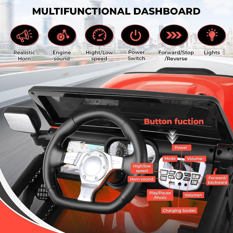 Electronic toy dashboard with best sale steering wheel