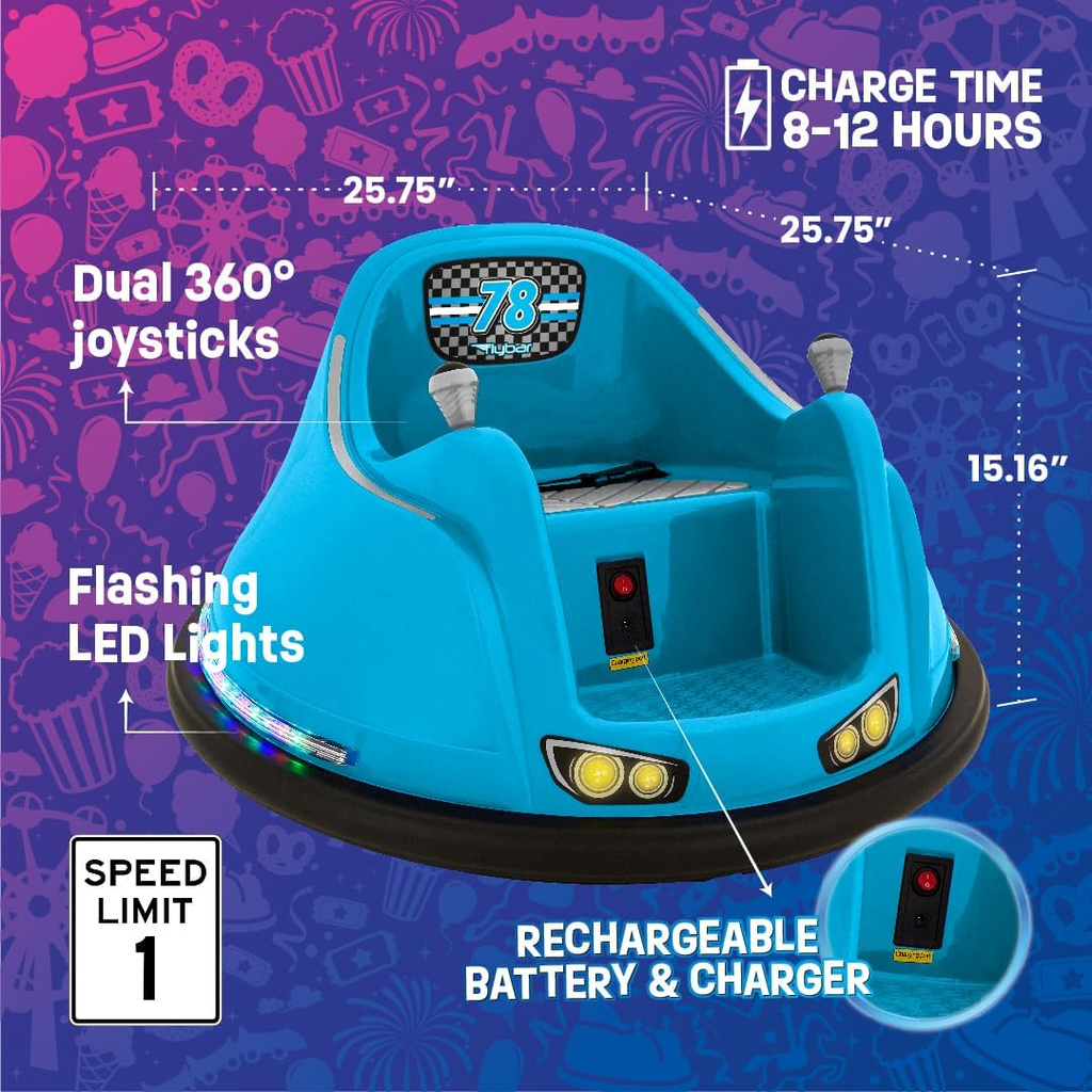 Electric Bumper Car for Toddlers and Kids - Fun and Safe Ride-On Toy f