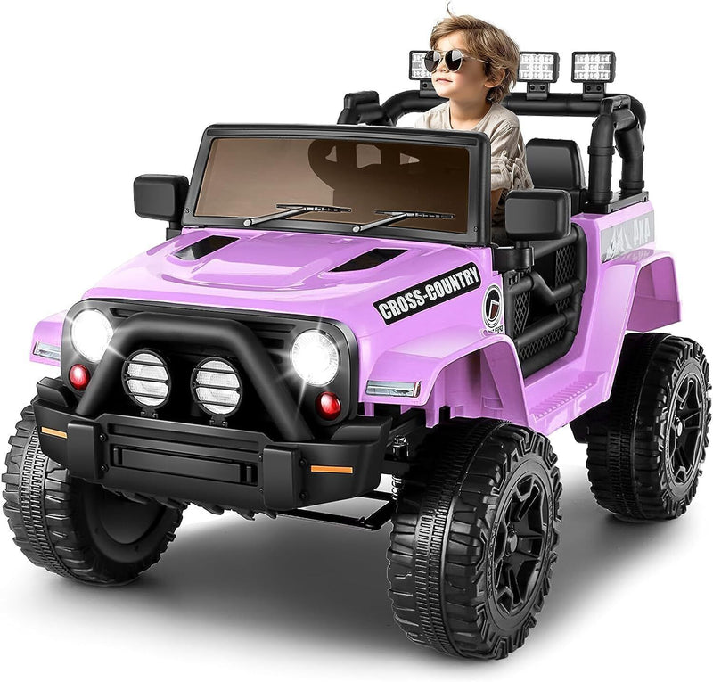 Pink jeep hot sale kids car