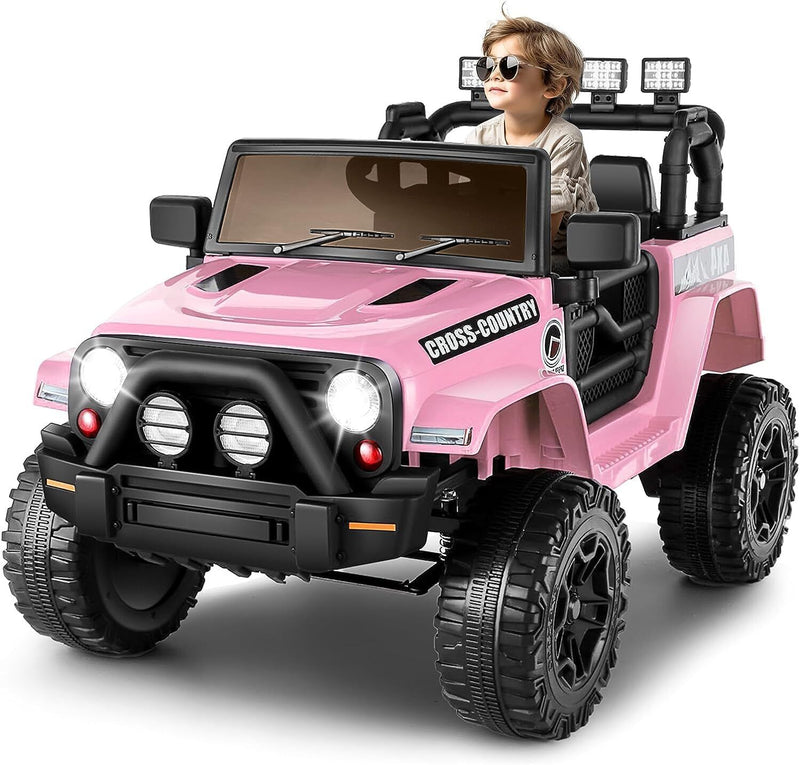 Electric Kids Ride-On JEEP Truck with Remote Control and 2 Seats - 3 S