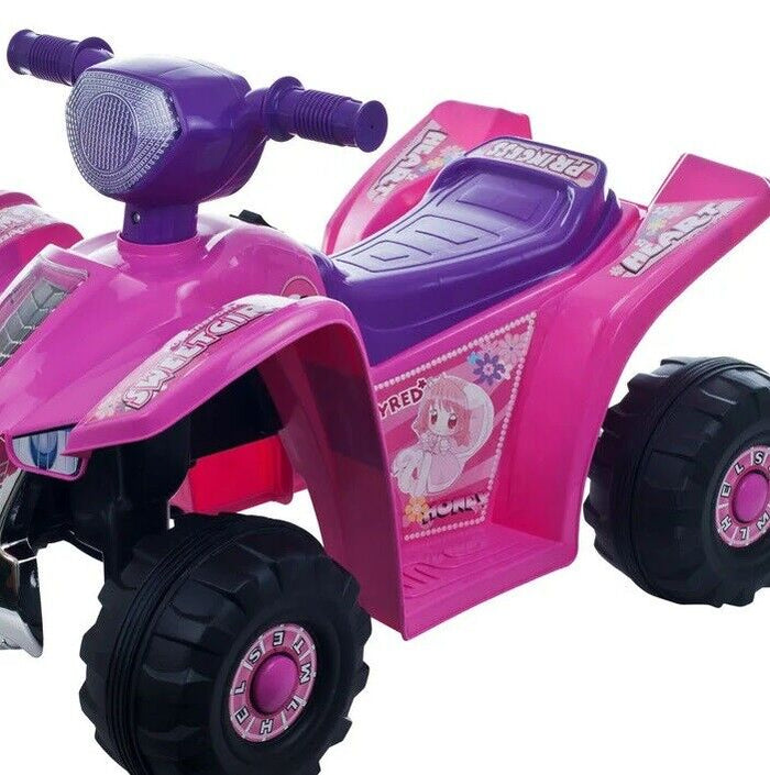 Electric Pink ATV Ride On Quad for Kids Fun and Powerful 4 Wheeler T