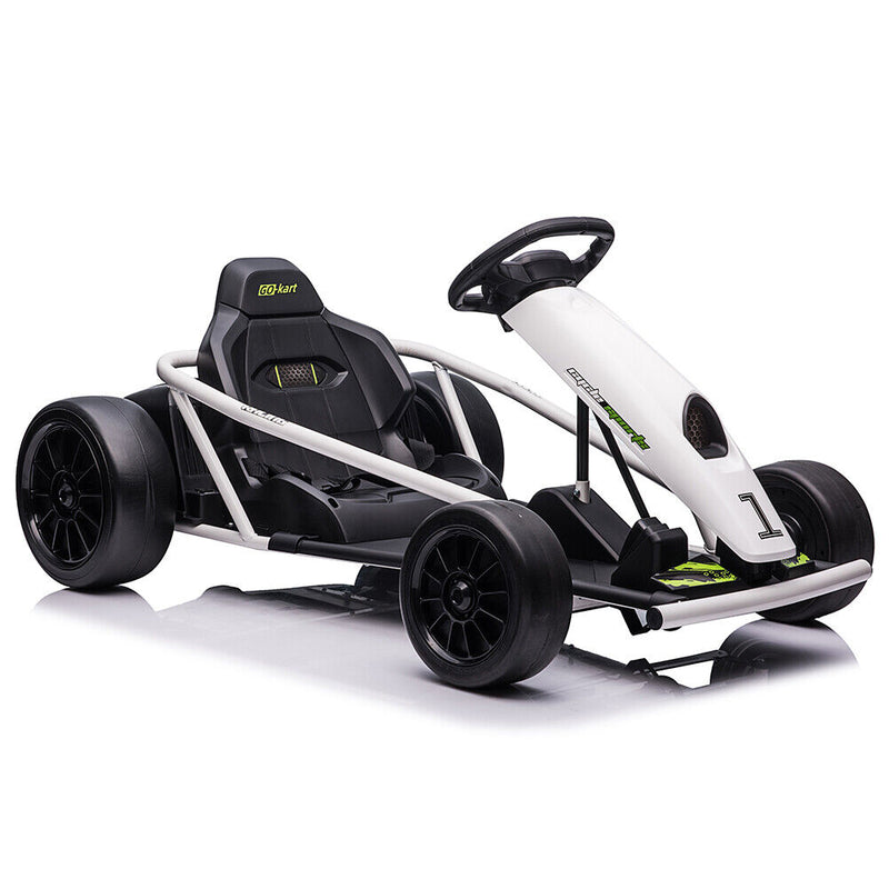 High-Speed Electric Go Kart with Music & Horn for Kids 8-12 Years - Dr