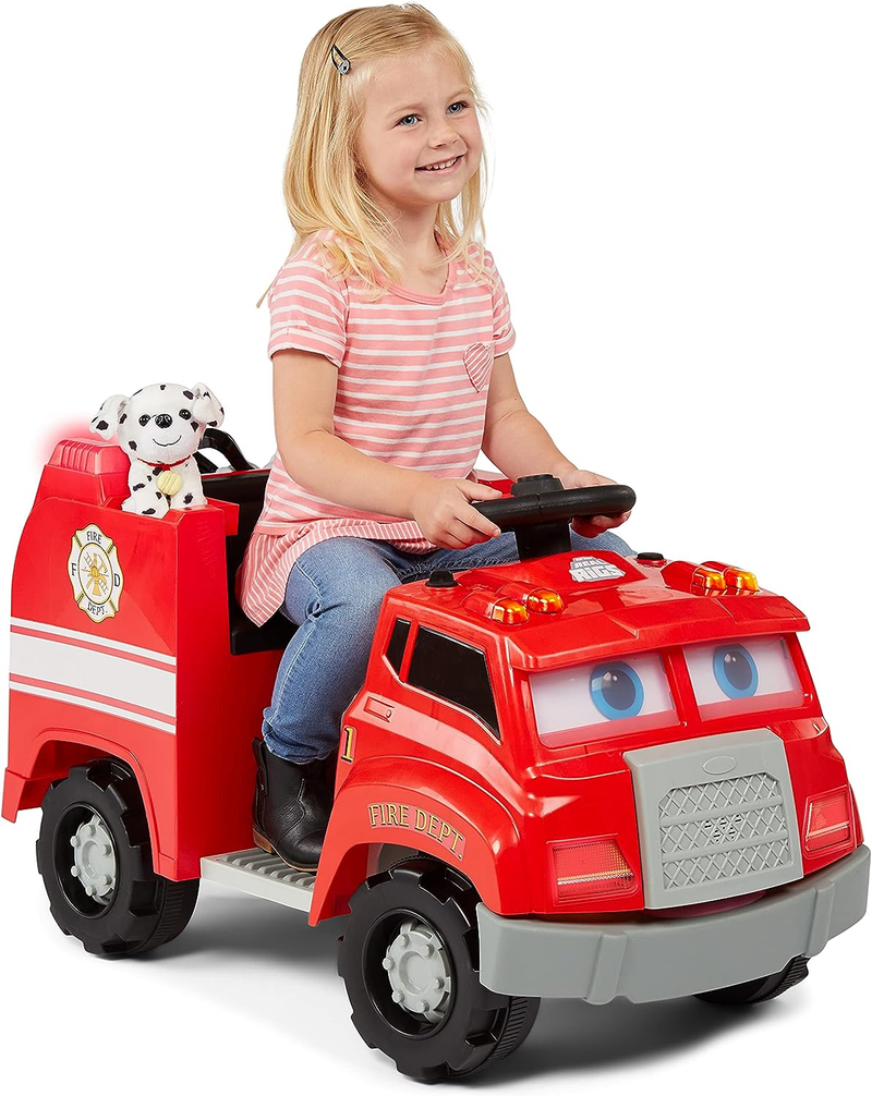 paw patrol fire truck 6 volt powered ride on toy