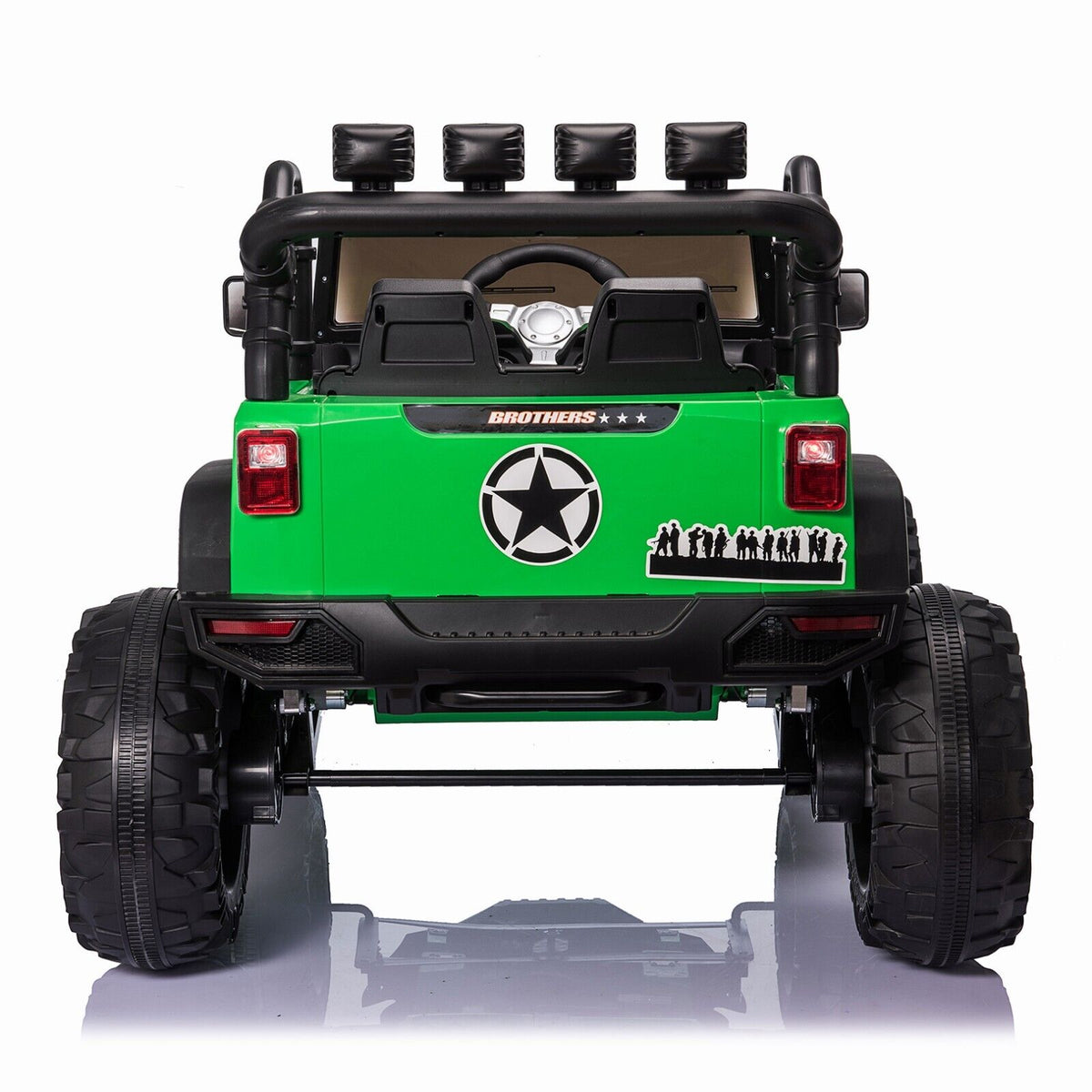 Kids Electric Jeep Truck with Remote Control 3 Speeds LED Lights an
