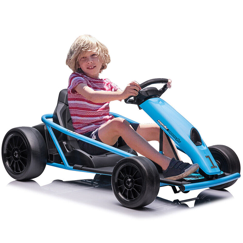 Kid's Go Kart with Wide Seat, Durable Tires, and Powerful Motors - Max