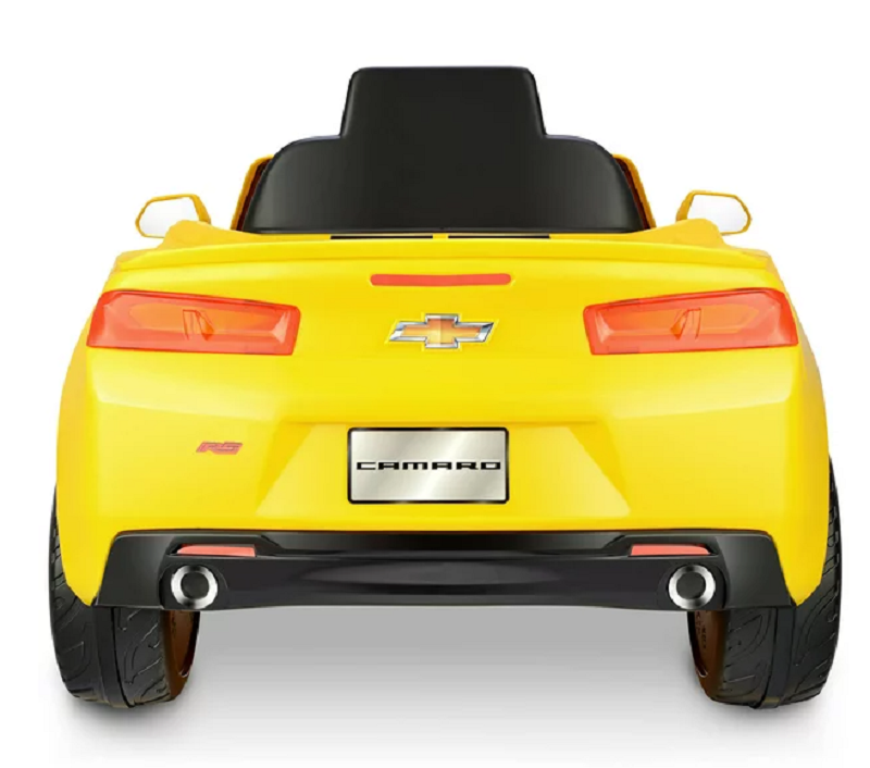 KIDZ MOTORZ 6V Racing Camaro RS Yellow One Seater Ride On Car