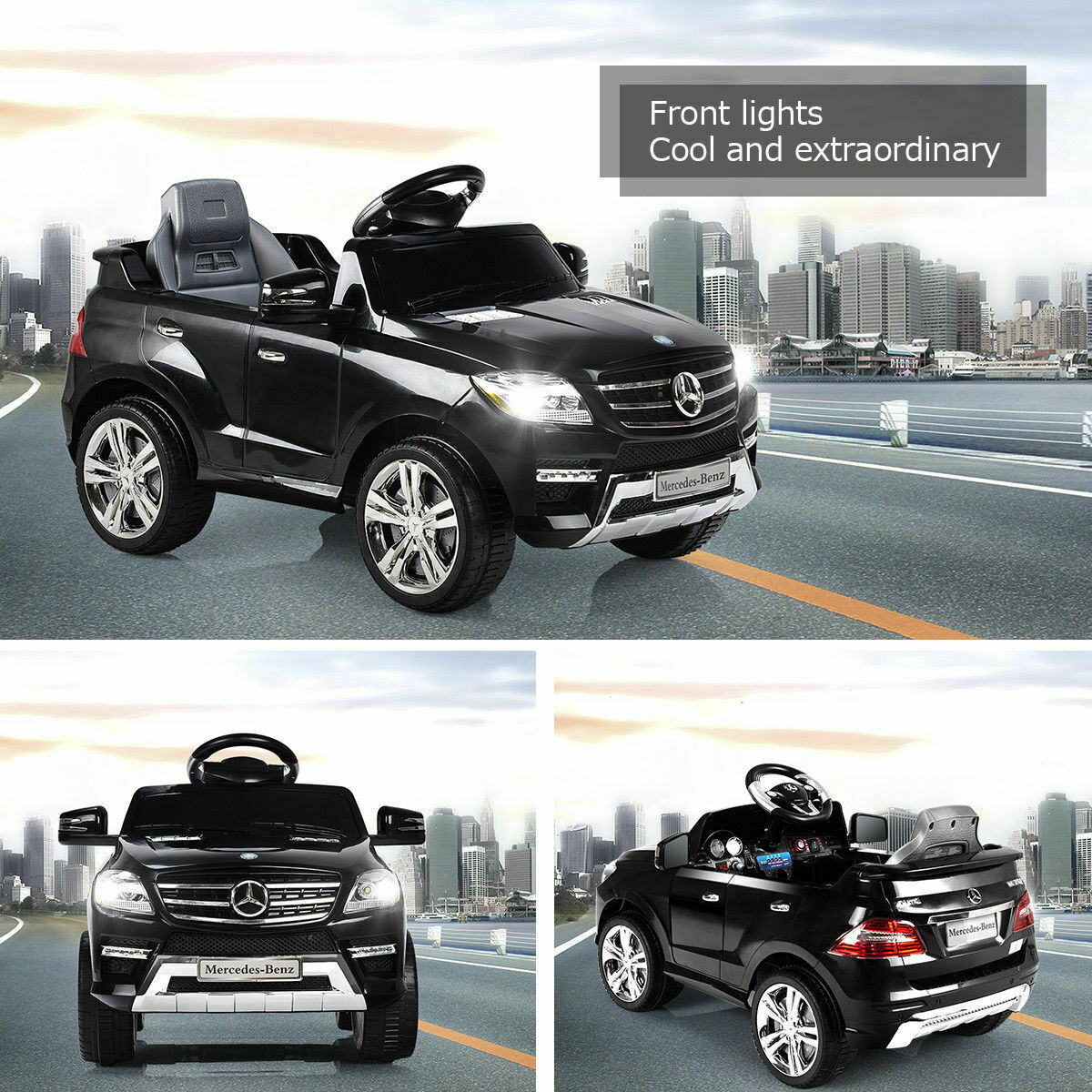 Licensed Mercedes Benz ML350 6V Electric Ride On Car with MP3 and Remo