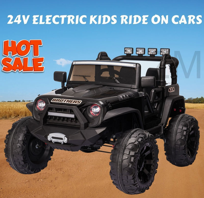 New 24V Electric Ride On Jeep Toy Car with Remote Control and Bluetoot