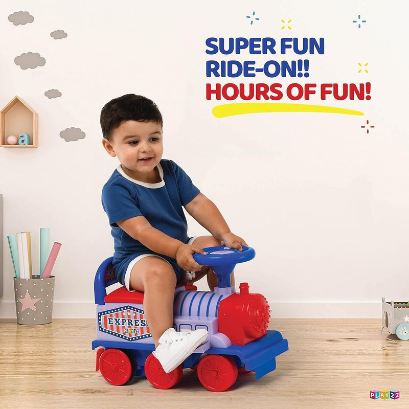 Toddler ride on train hot sale set