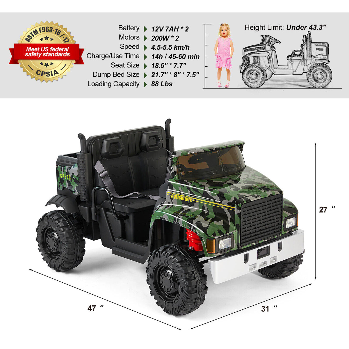 12 volt camo 4x4 ride on toy online