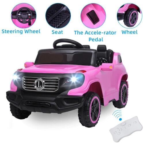 Remote Control Pink Ride On Car Truck For Girls With 3 Speeds And Ligh 2277