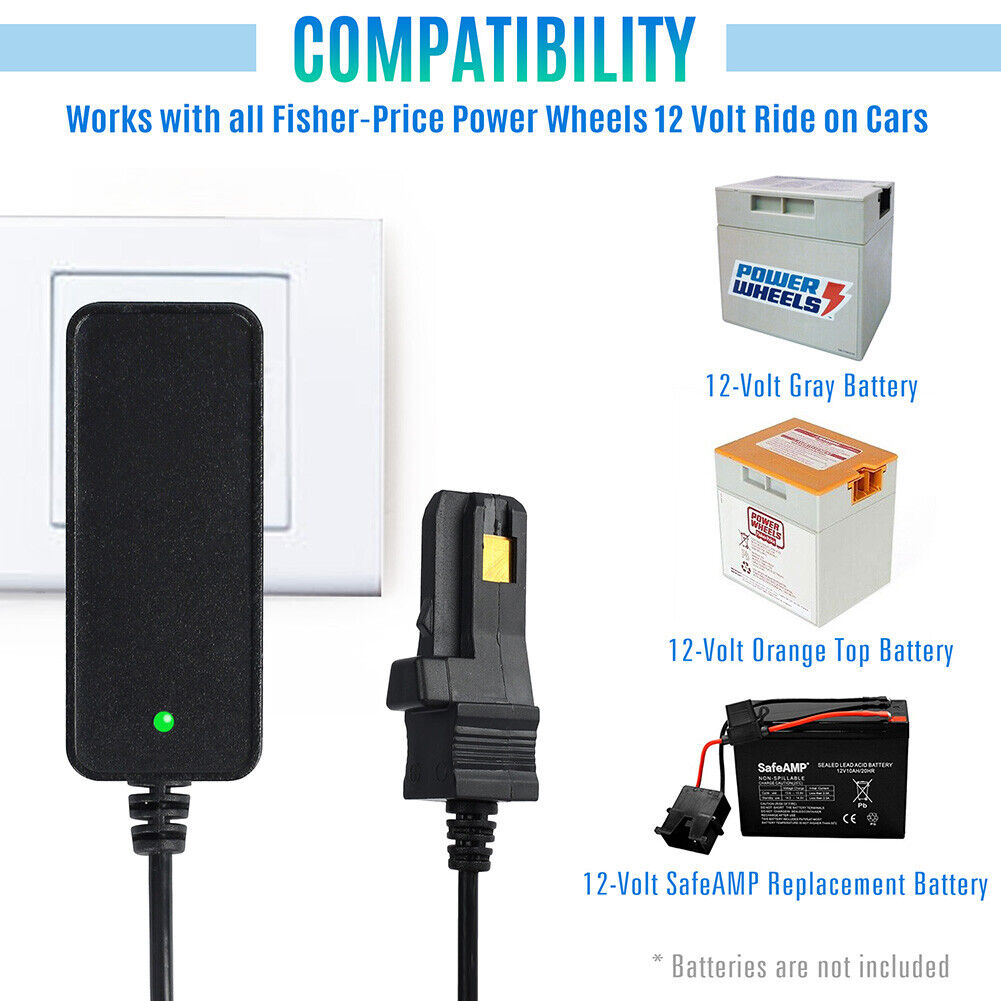 Power wheels 12 volt battery sales charger