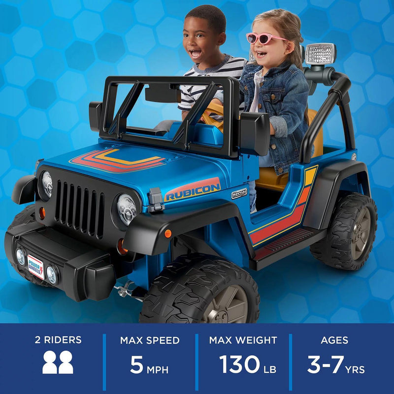 Power wheels deluxe jeep wrangler 12 volt ride on deals