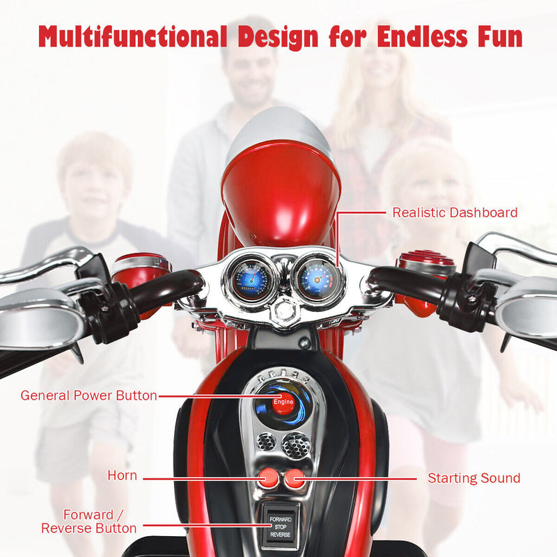 Rev up the Fun with the Honeyjoy 6V Kids Chopper Motorcycle Trike in R