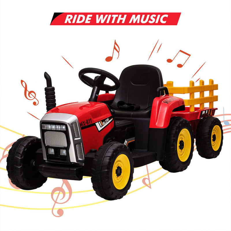 Remote control best sale ride on tractor