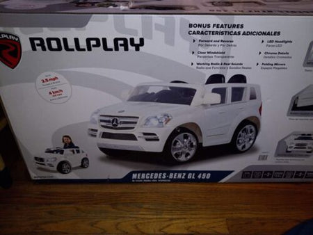 Rollplay 6V online Mercedes-Benz GL450 SUV Powered Ride-On - White