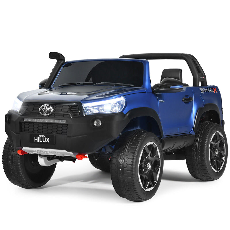 2-Seater Toyota Hilux Ride On Truck Car with Remote Control - Blue