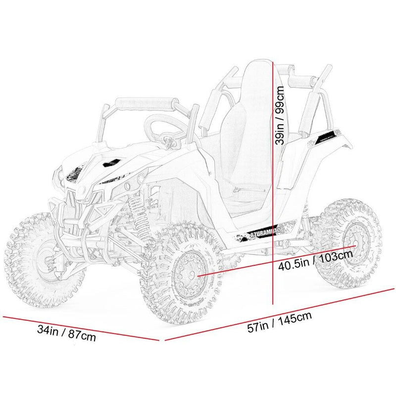 MotoTec Raider Children's Off-Road Quad 48v 1200w Full Suspension High-Powered Engine - Crimson ?