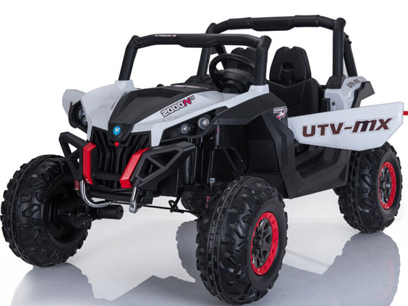 Electric UTV Children's Ride On 12V Battery Operated 4x4 Utility Vehicle 2-Seat Car