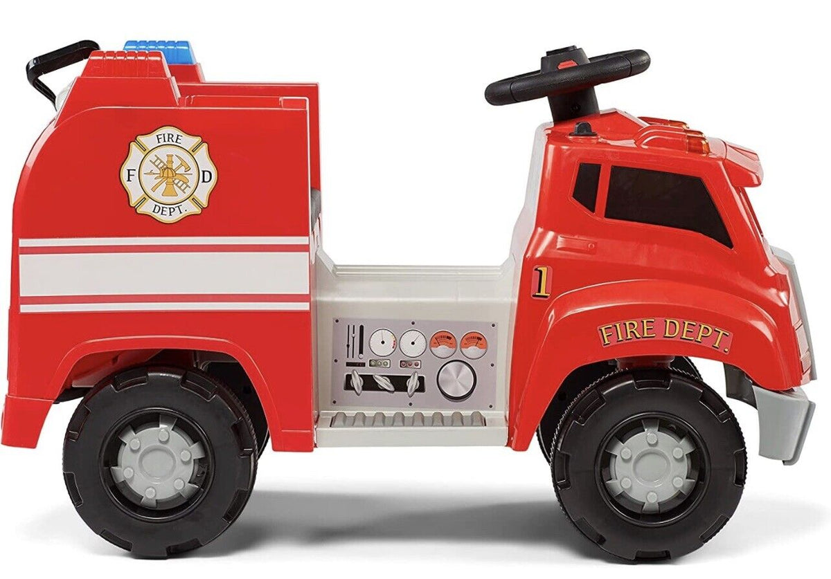 Brand New Kid Trax Real Rigs Toddler Fire Truck with 6V Battery Charger INCLUDED 1 Year