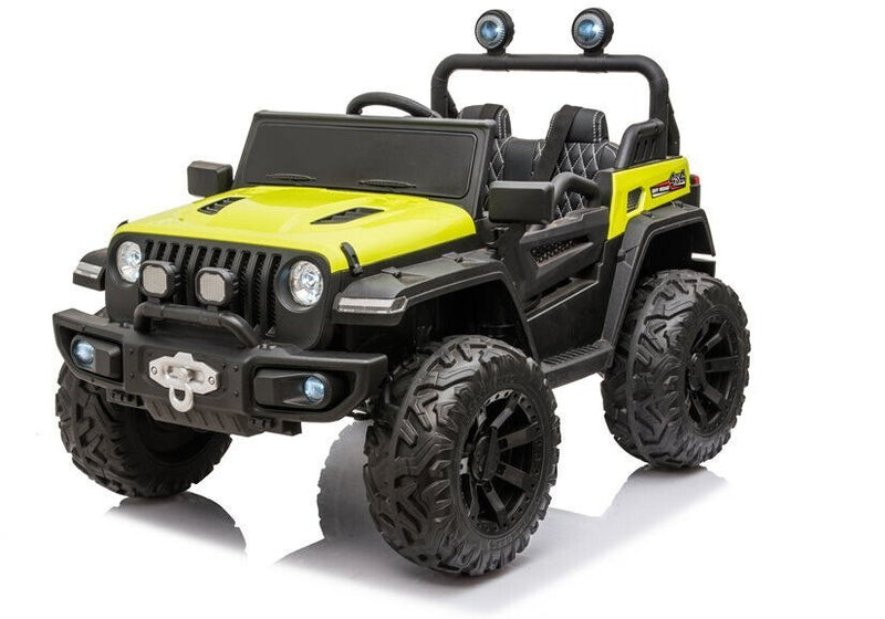 12V Children's Ride-On Jeep with Rubber Tires, 4WD, and Wireless Control