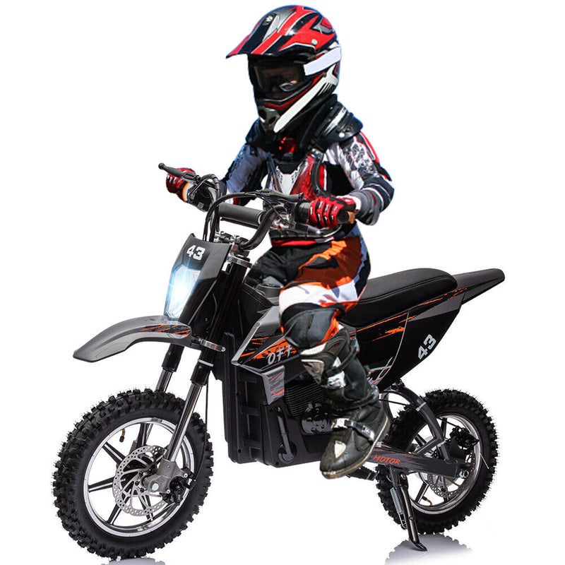 Powerful 36V Electric Dirt Bike for Kids with Variable Speed up to 15.5MPH