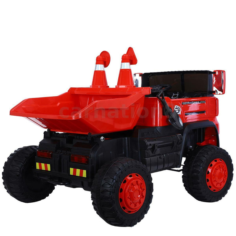 12V Four-wheel Drive Construction Truck 2.4G Remote Control/App Control Children's Electric Ride On Vehicle