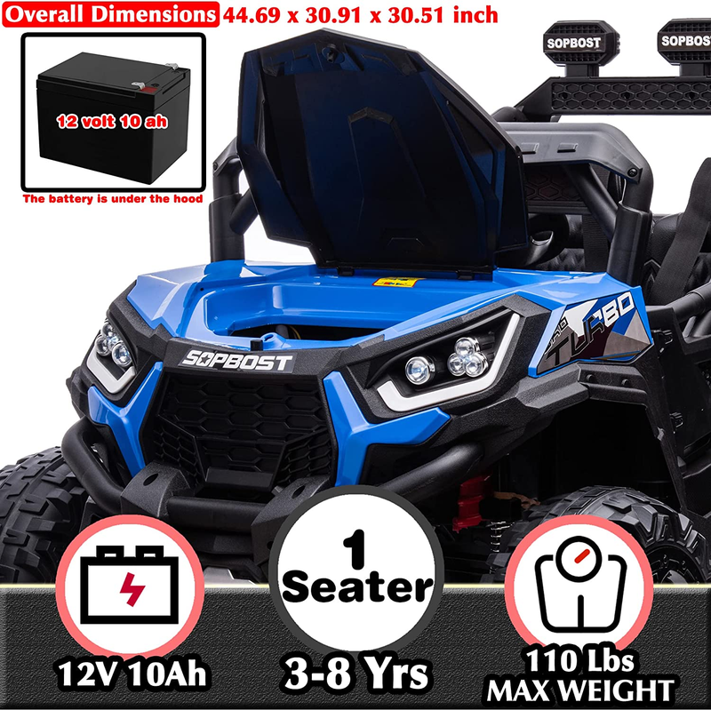 12V Electric Kids 4x4 Ride on Truck with Remote Control - Off-Roading Adventure for Children