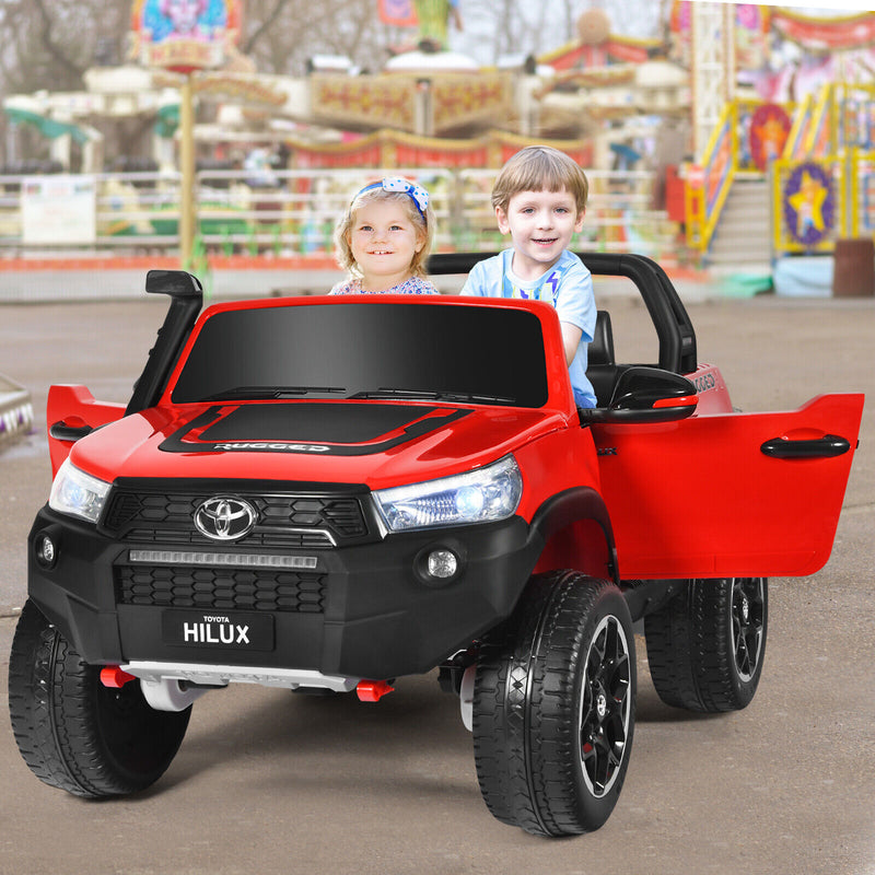 2-Seater Toyota Hilux Ride On Truck Car with Remote Control - Red