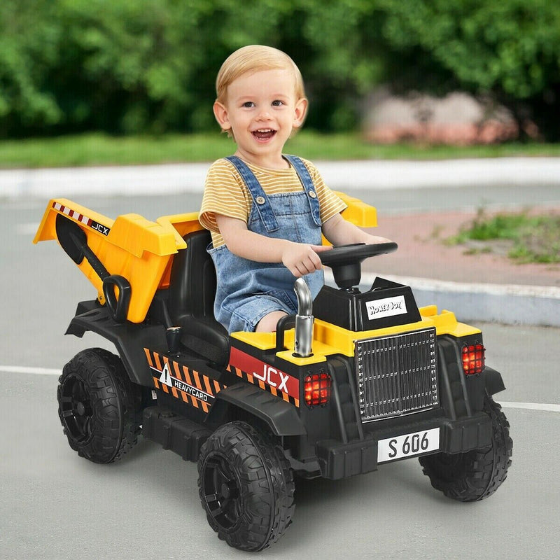 Electric Dump Truck Ride-On Toy for Kids - Perfect Gift for Construction Enthusiasts!